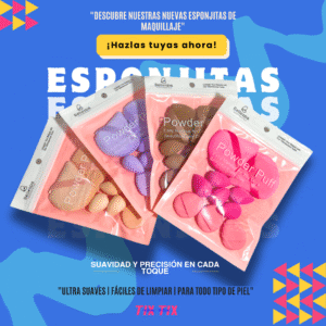 Set de Esponjitas y Borlas